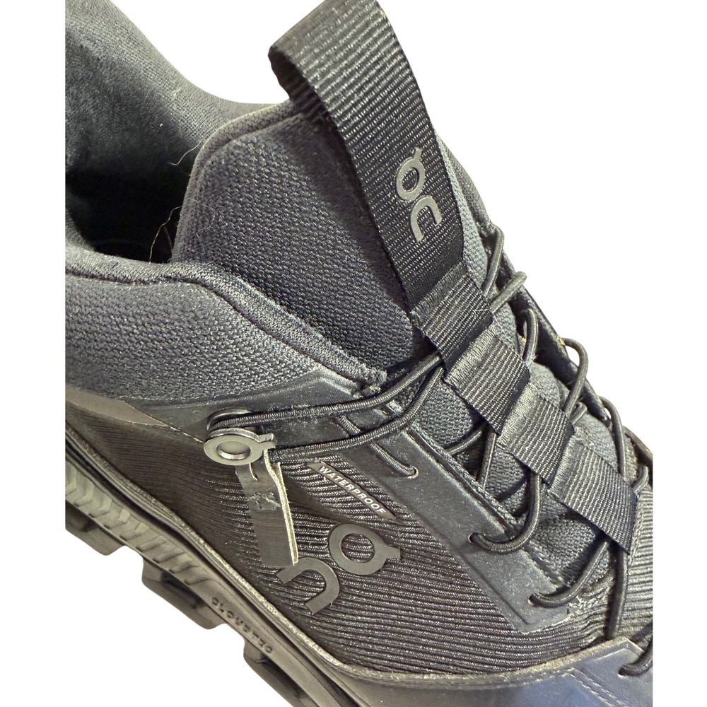 On Cloud Cloudroam Waterproof Mens 14 Black Hiking Running Sneaker Boots Black - Picture 8 of 16